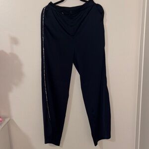 Rachel Zoe Blue Navy Women's Trousers with Silver Detail